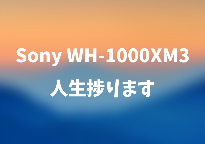 Featured image of post 【レビュー】ソニー/SONY WH-1000XM3を購入したら人生捗りました